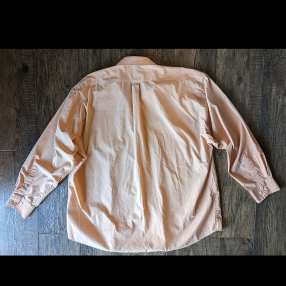 90s Vintage Colours By Alexander Julian Long Sleeve Button Down Shirt Peach 🍑 L - Picture 12 of 16